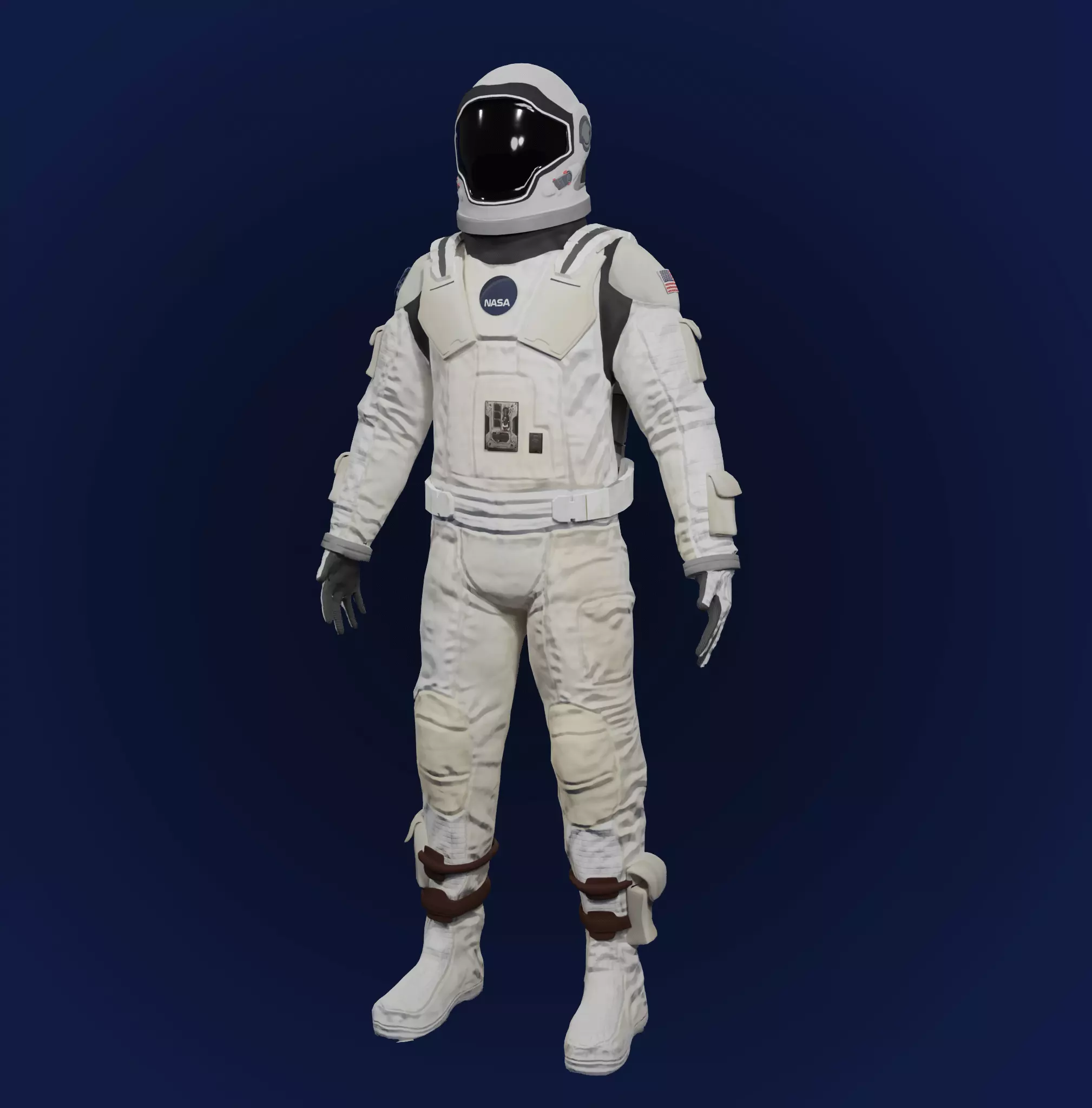 Sci Fi Space Suit Interstellar 3D Low-poly 3D model_0