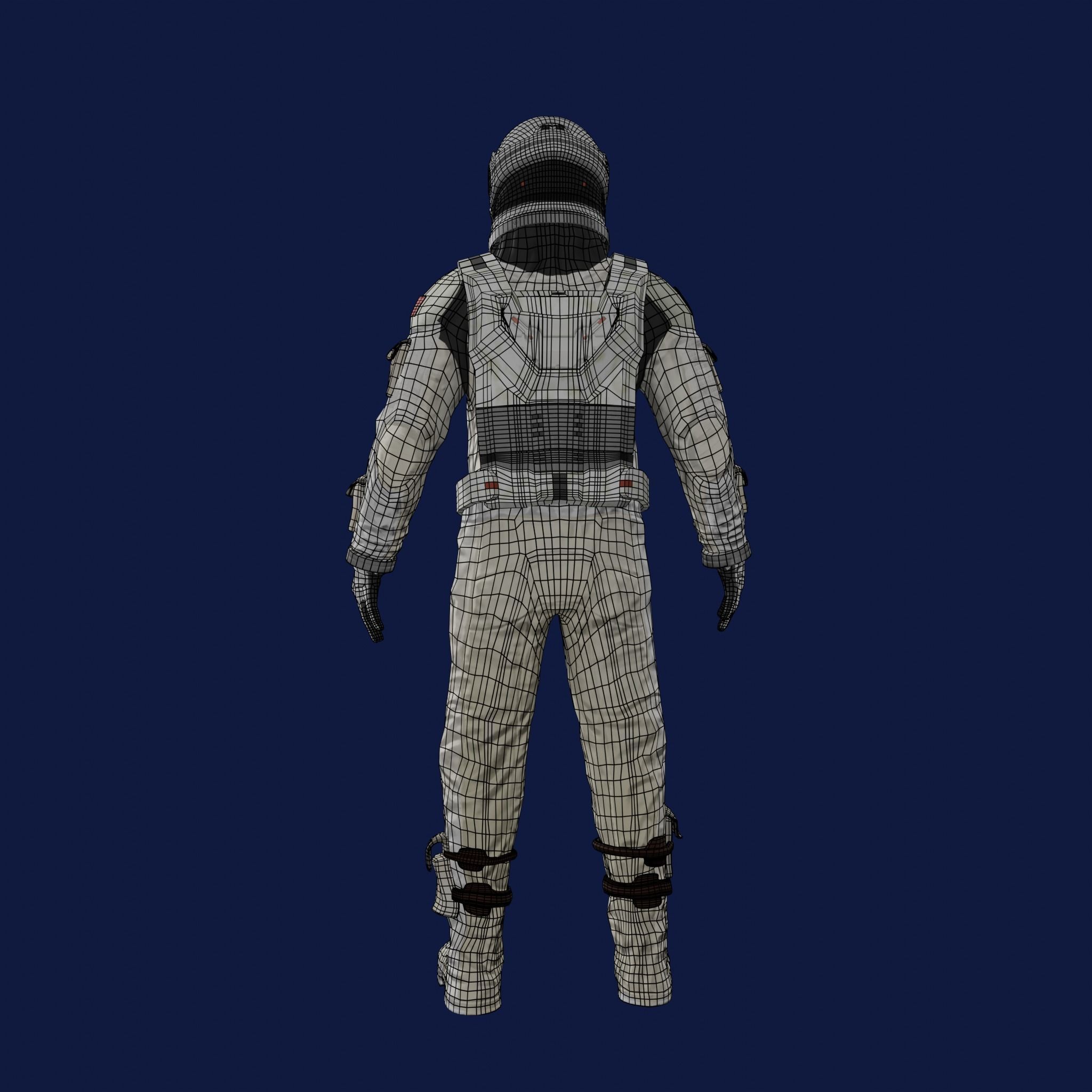 Sci Fi Space Suit Interstellar 3D Low-poly 3D model_32