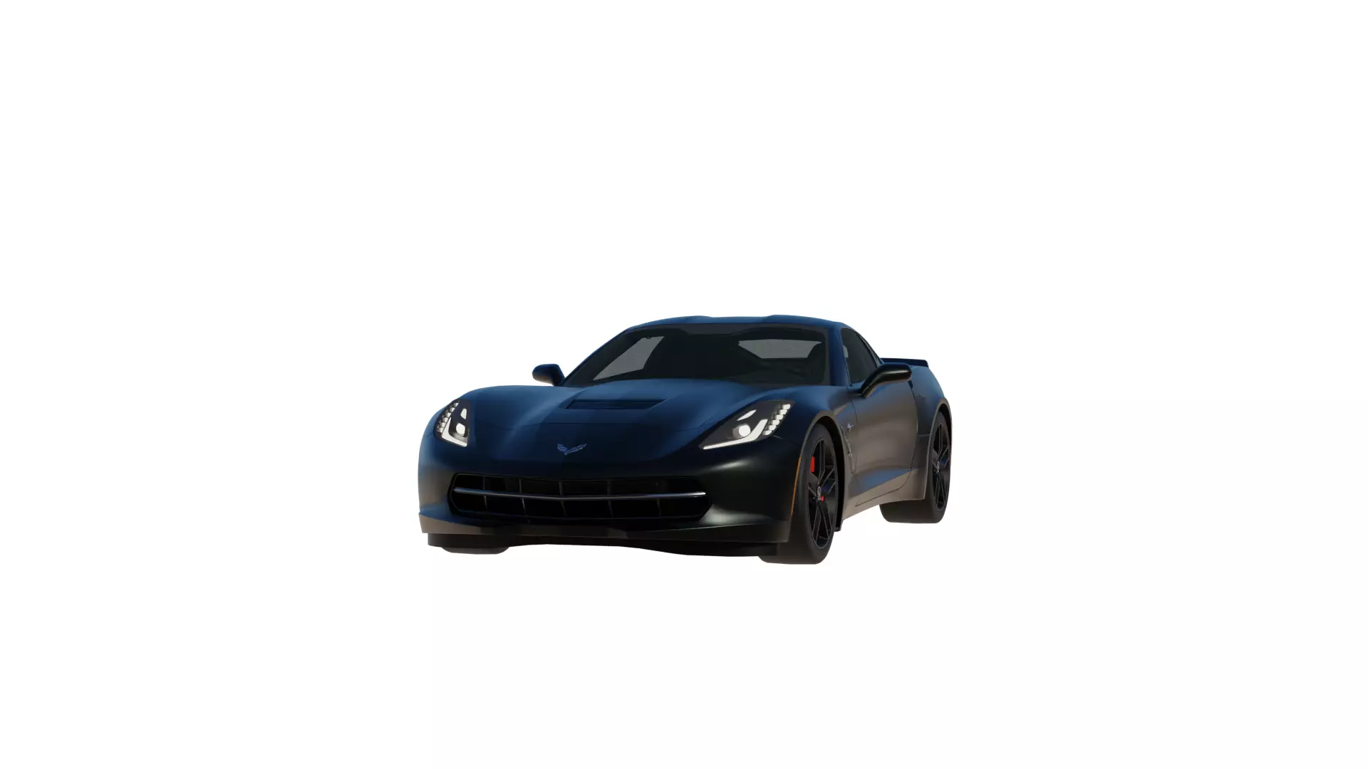 Corvette chevrolet sports car 3D model_0