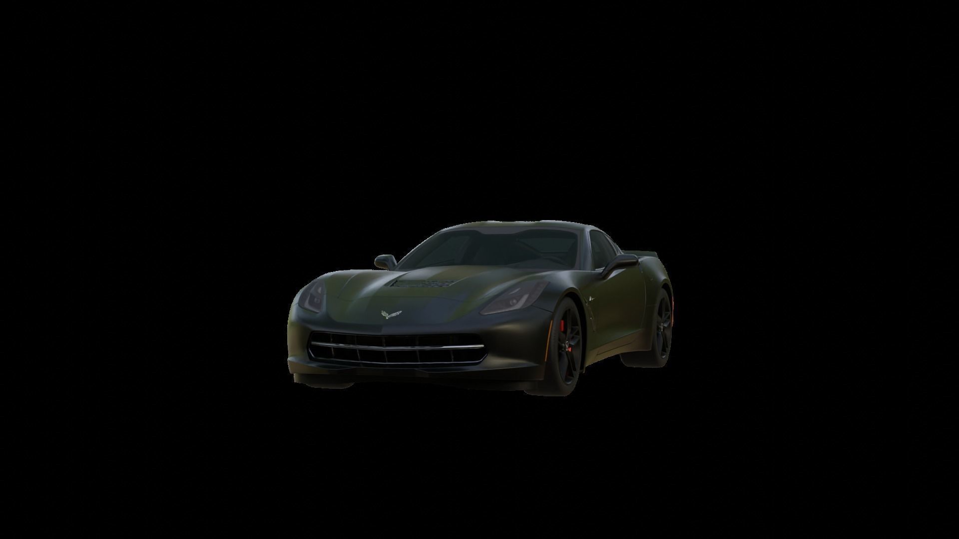 Corvette chevrolet sports car 3D model_1