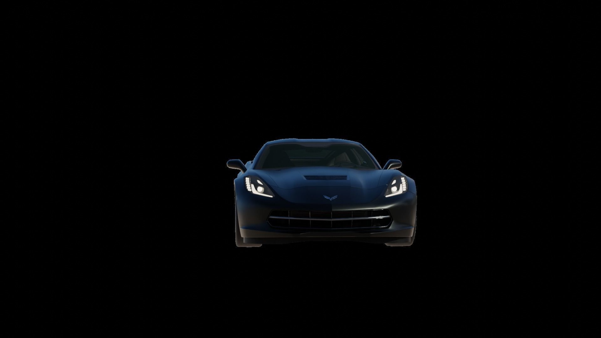 Corvette chevrolet sports car 3D model_61