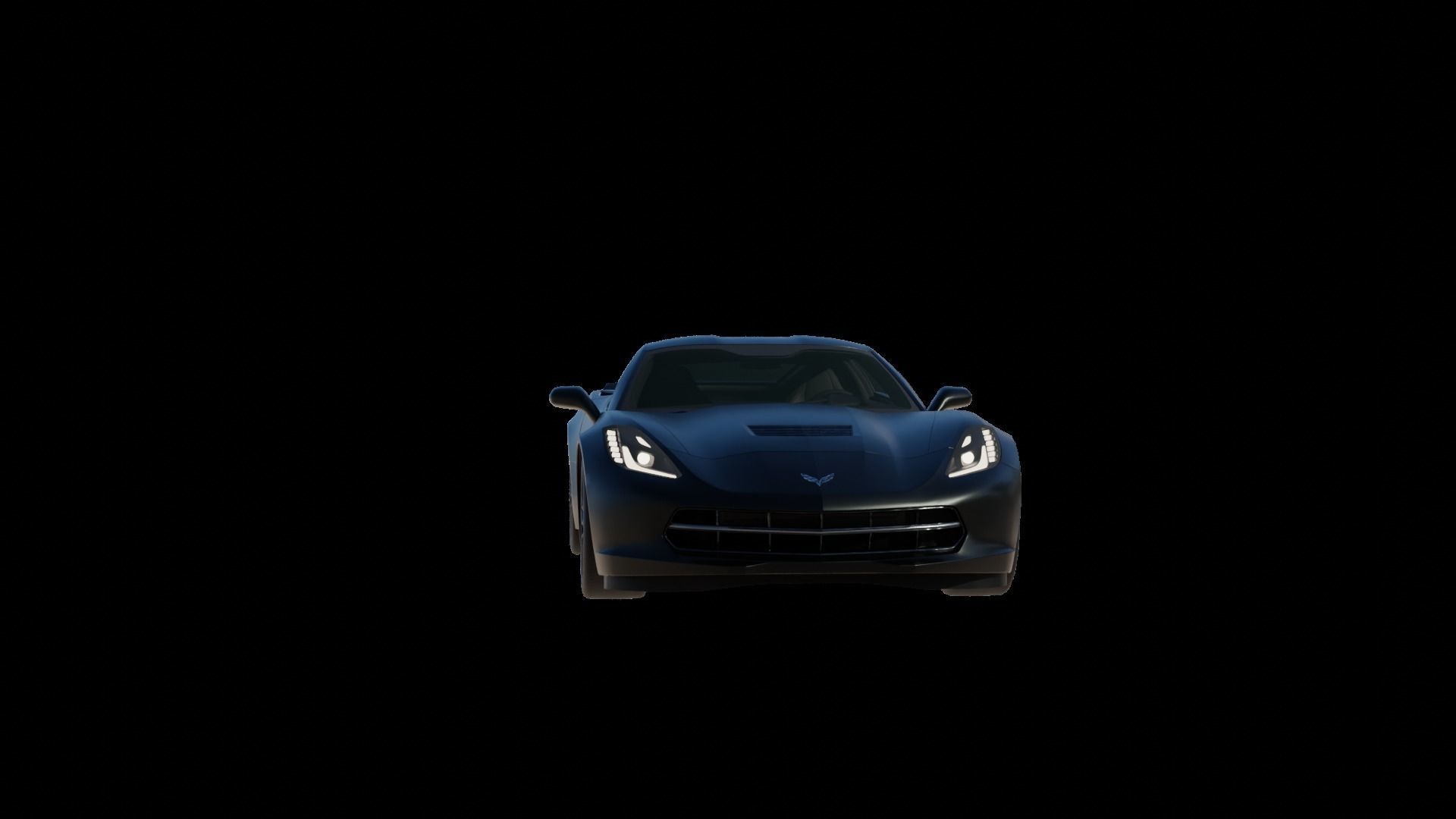 Corvette chevrolet sports car 3D model_55