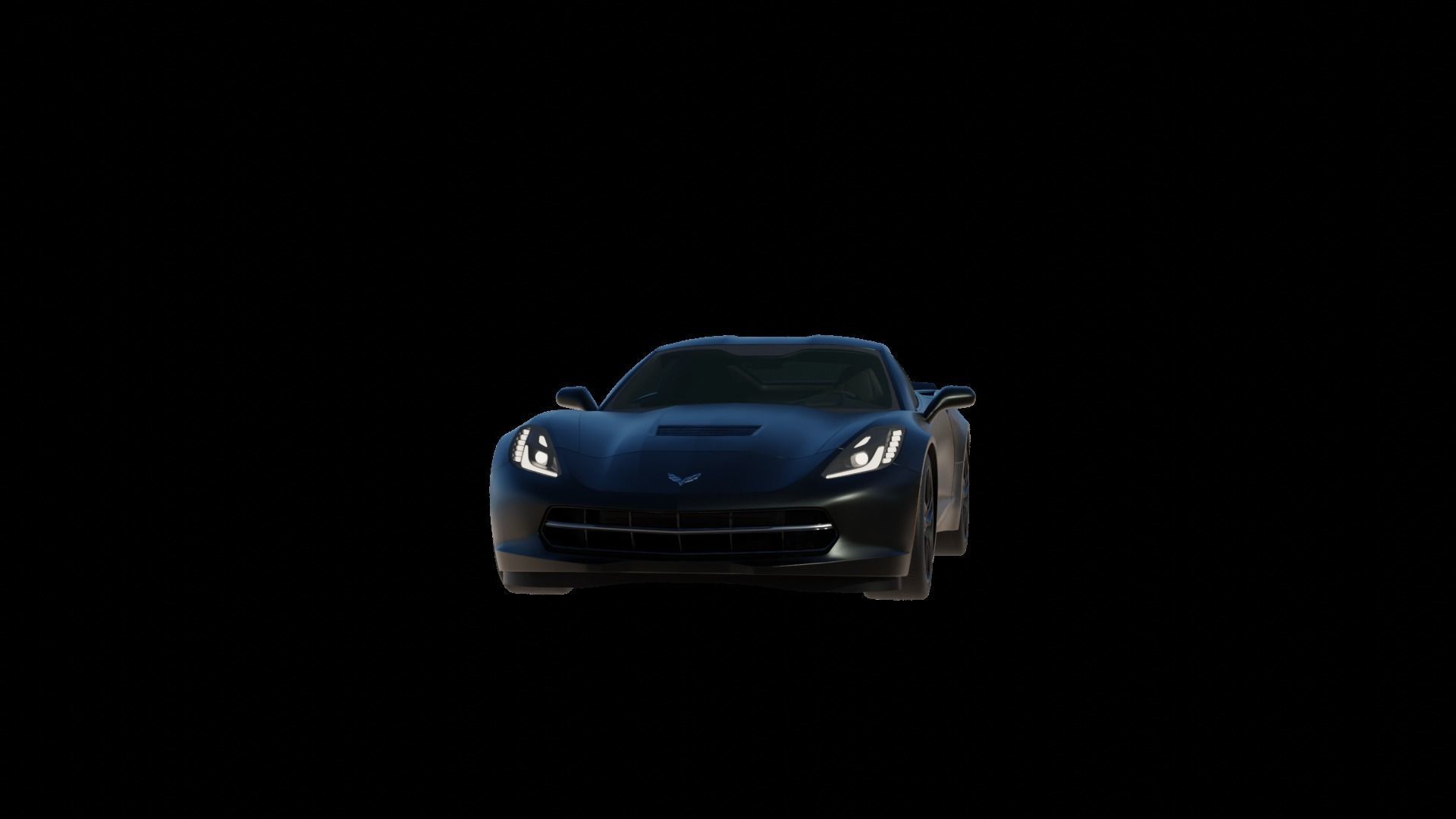 Corvette chevrolet sports car 3D model_63