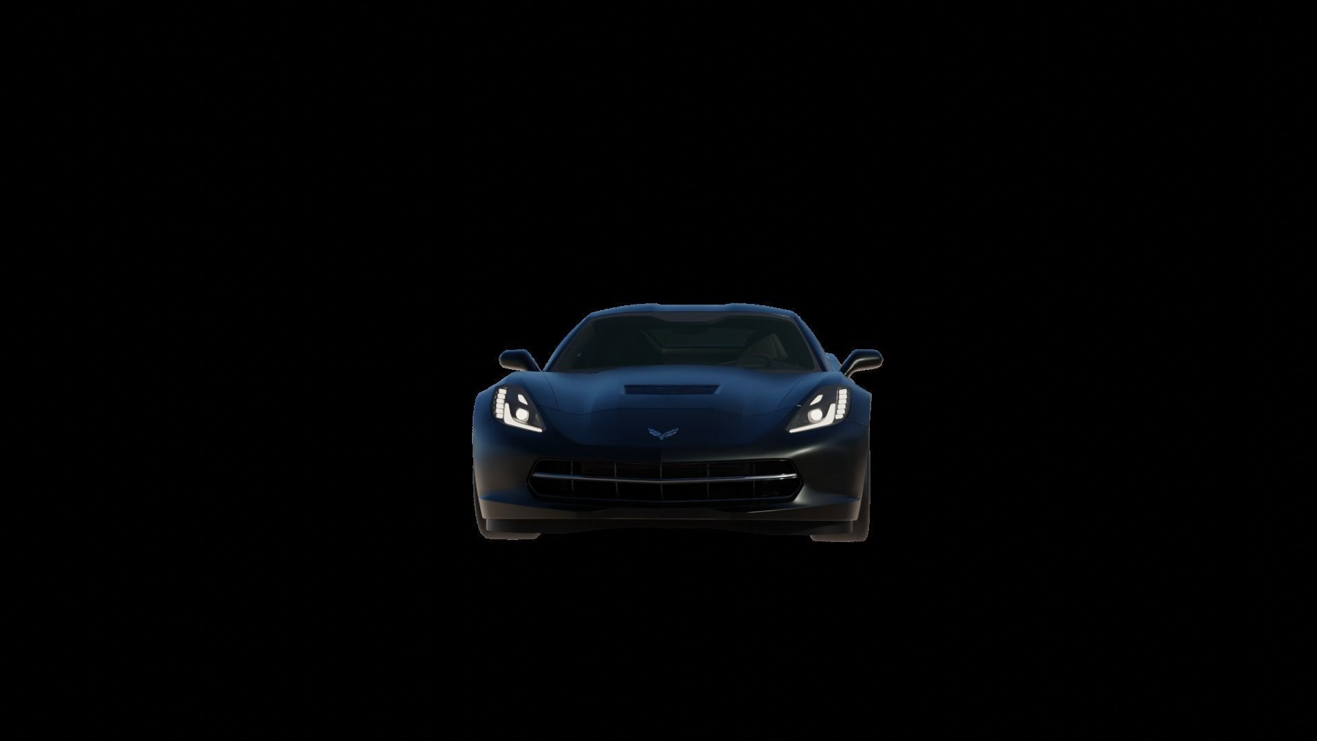 Corvette chevrolet sports car 3D model_57