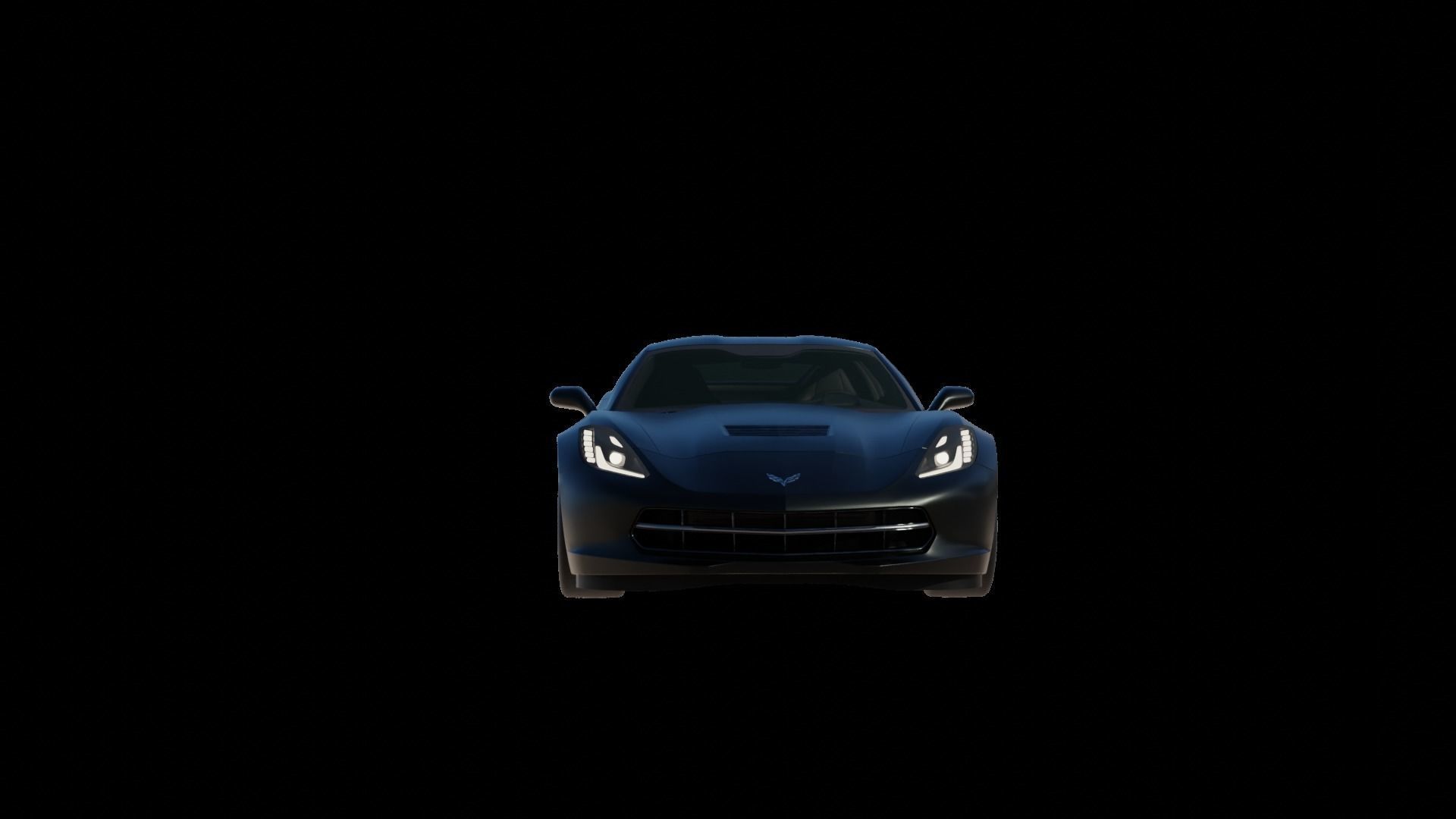 Corvette chevrolet sports car 3D model_60