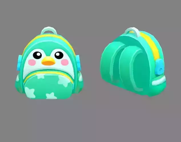 Cartoon children school bag - penguin backpack