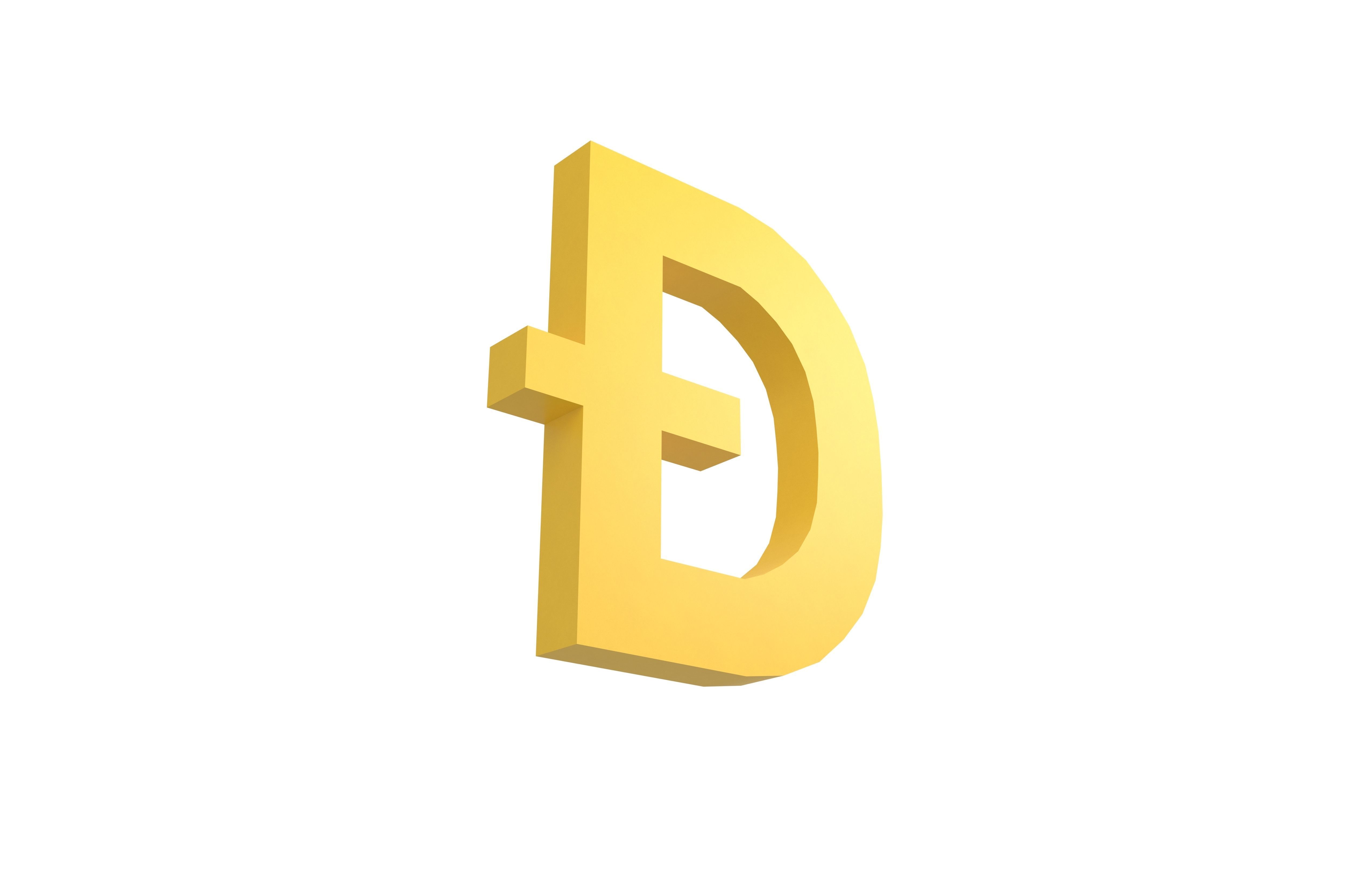 Doge Coin v3 002 Low-poly 3D model_4