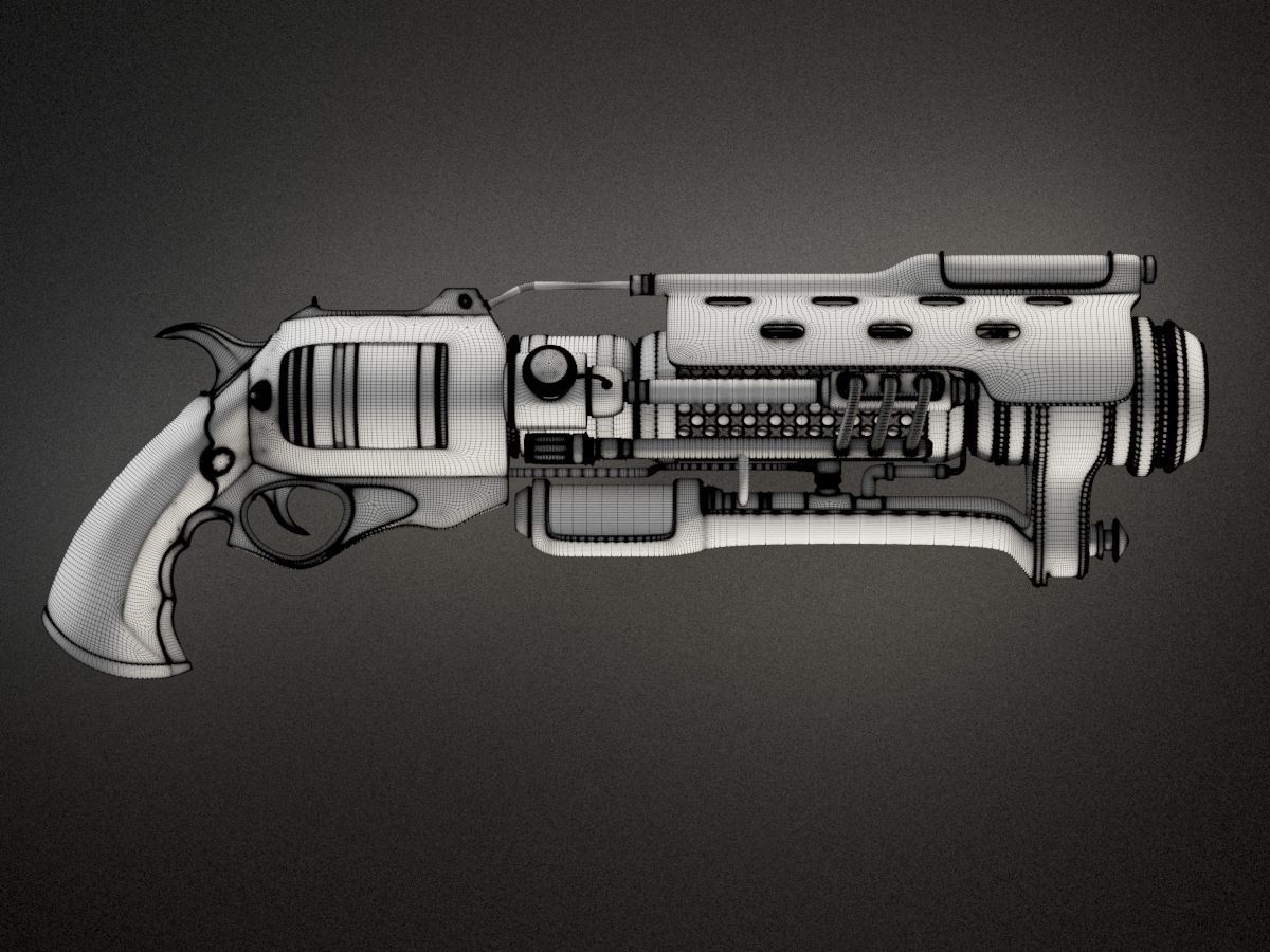 Van Helsing Revolver 3D model_2