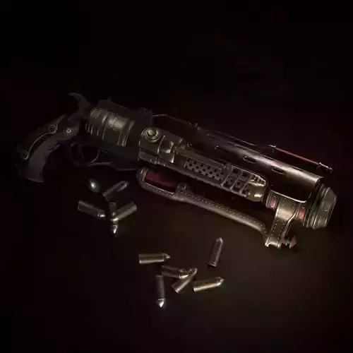 Van Helsing Revolver 3D model