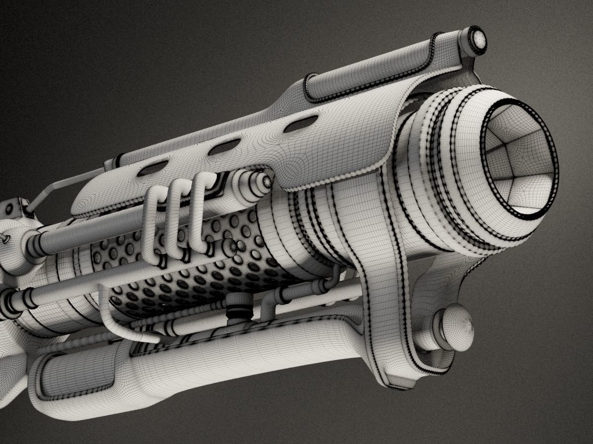 Van Helsing Revolver 3D model_3