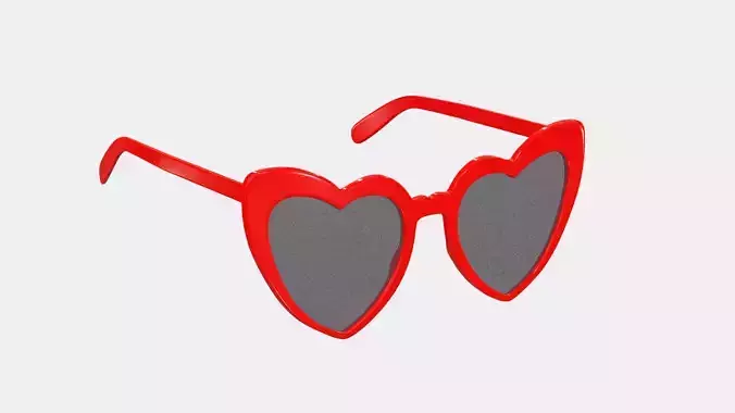 YSL Saint Laurent Eyewear Heart Frame Sunglasses