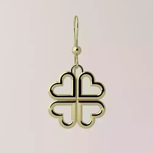 Hearts cross  earrings