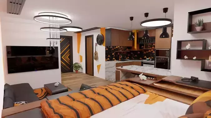 apartment design 3D model