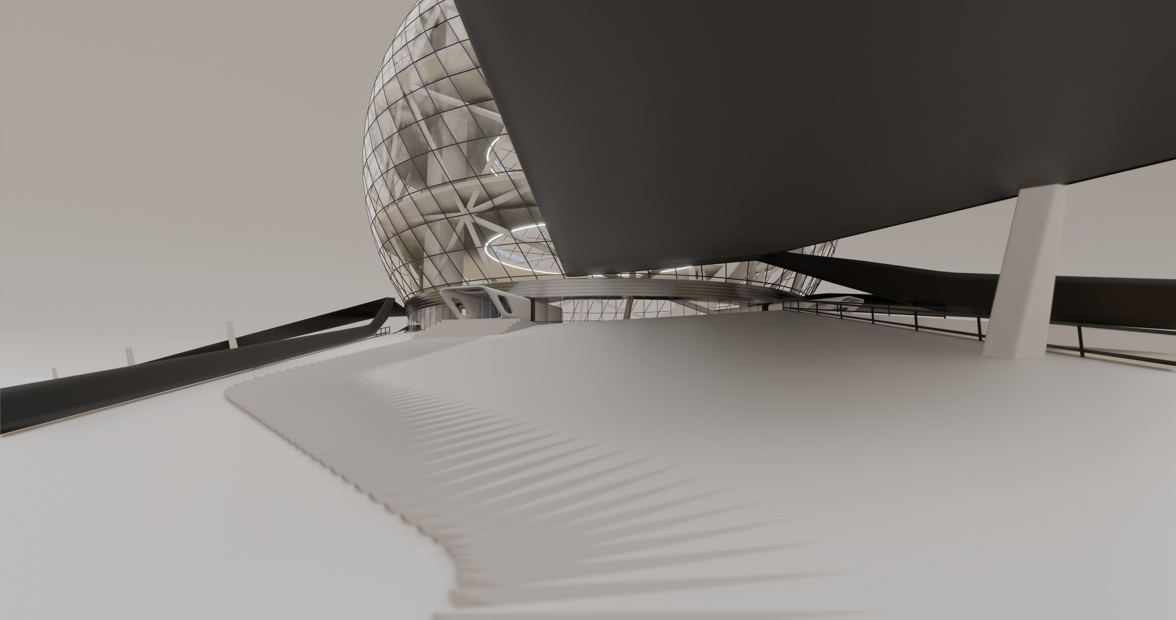 Futuristic Expo Center 3D model 3D model_13