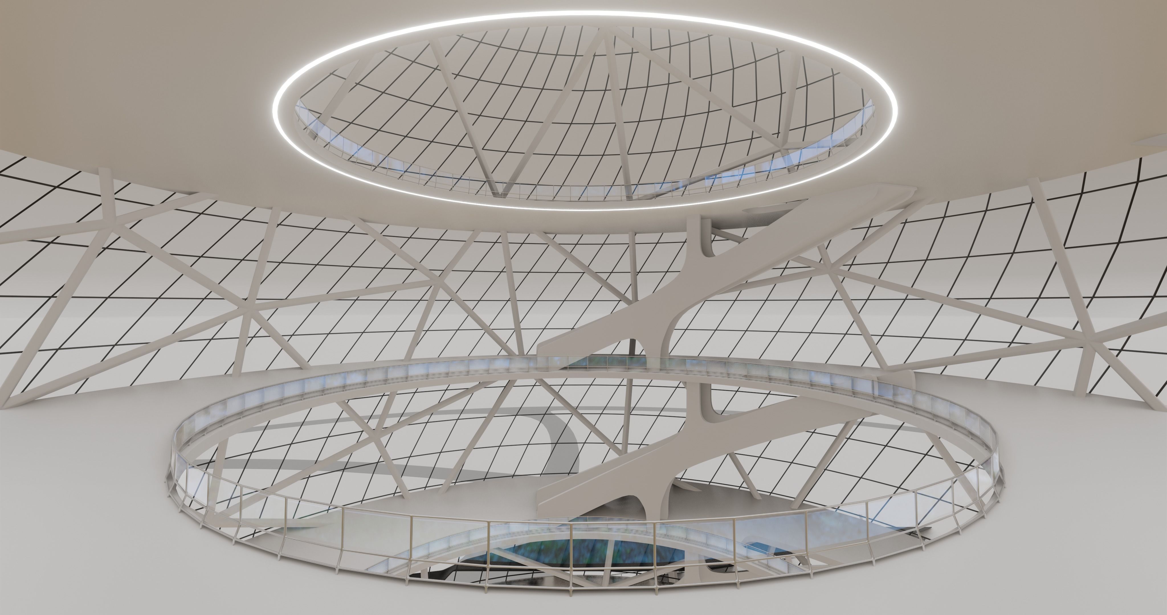 Futuristic Expo Center 3D model 3D model_14