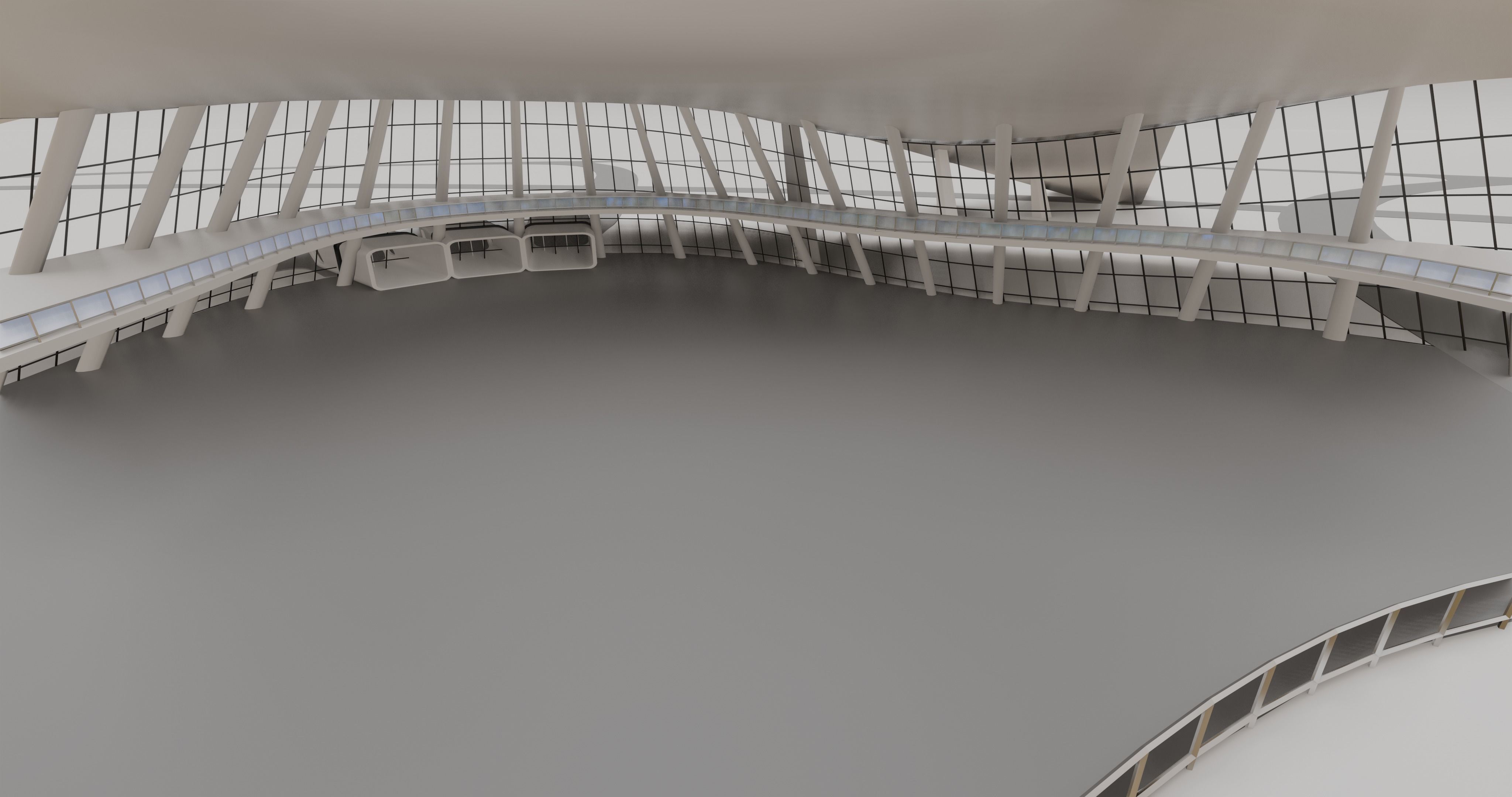 Futuristic Expo Center 3D model 3D model_12