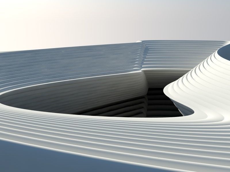 Architectural shape 3D model_6