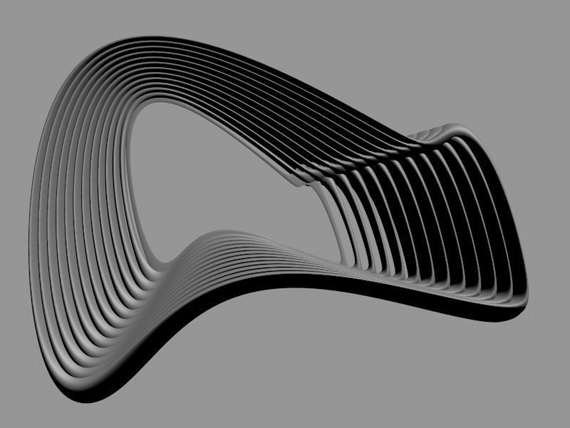 Architectural shape 3D model_5