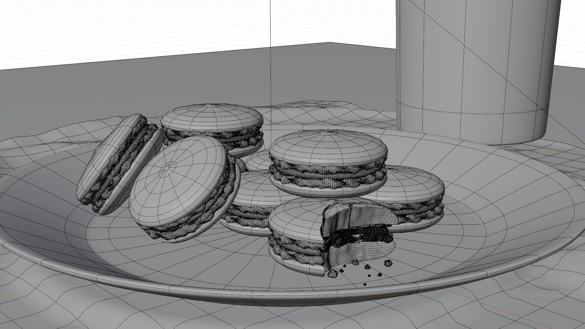Macaron 3D Model 3D print model_1