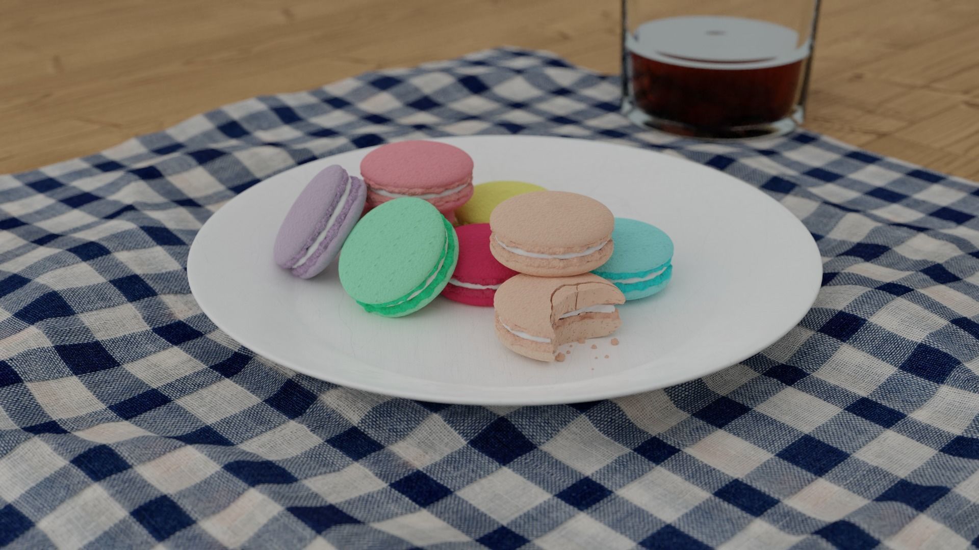 Macaron 3D Model 3D print model_4