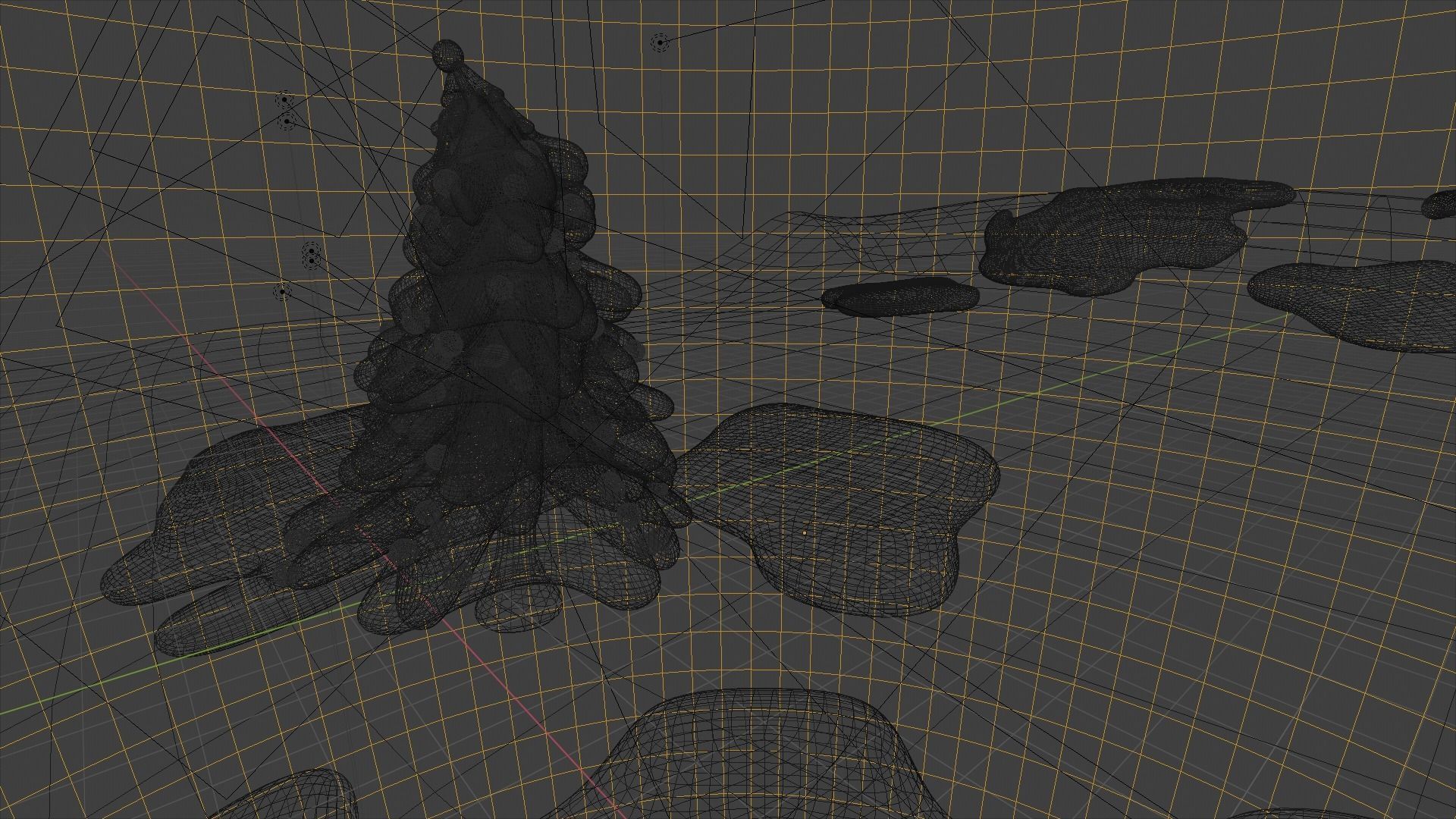 Snow fir 3D model Low-poly 3D model_3