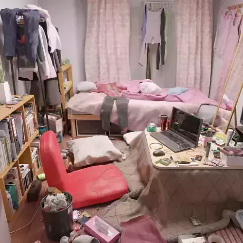 Messy Room 3D model