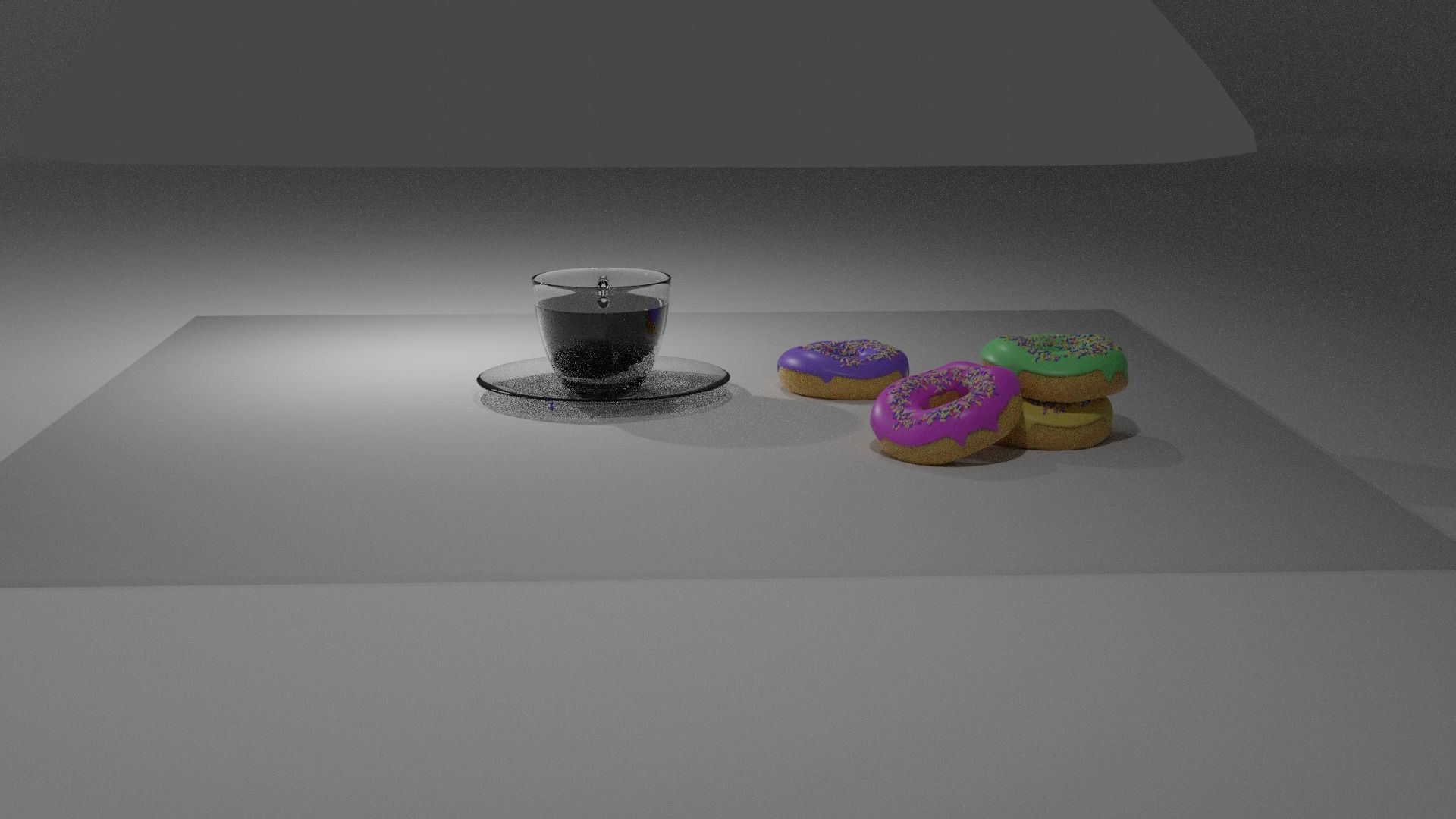 3D Donut and Coffee model 3D model Low-poly 3D model_9