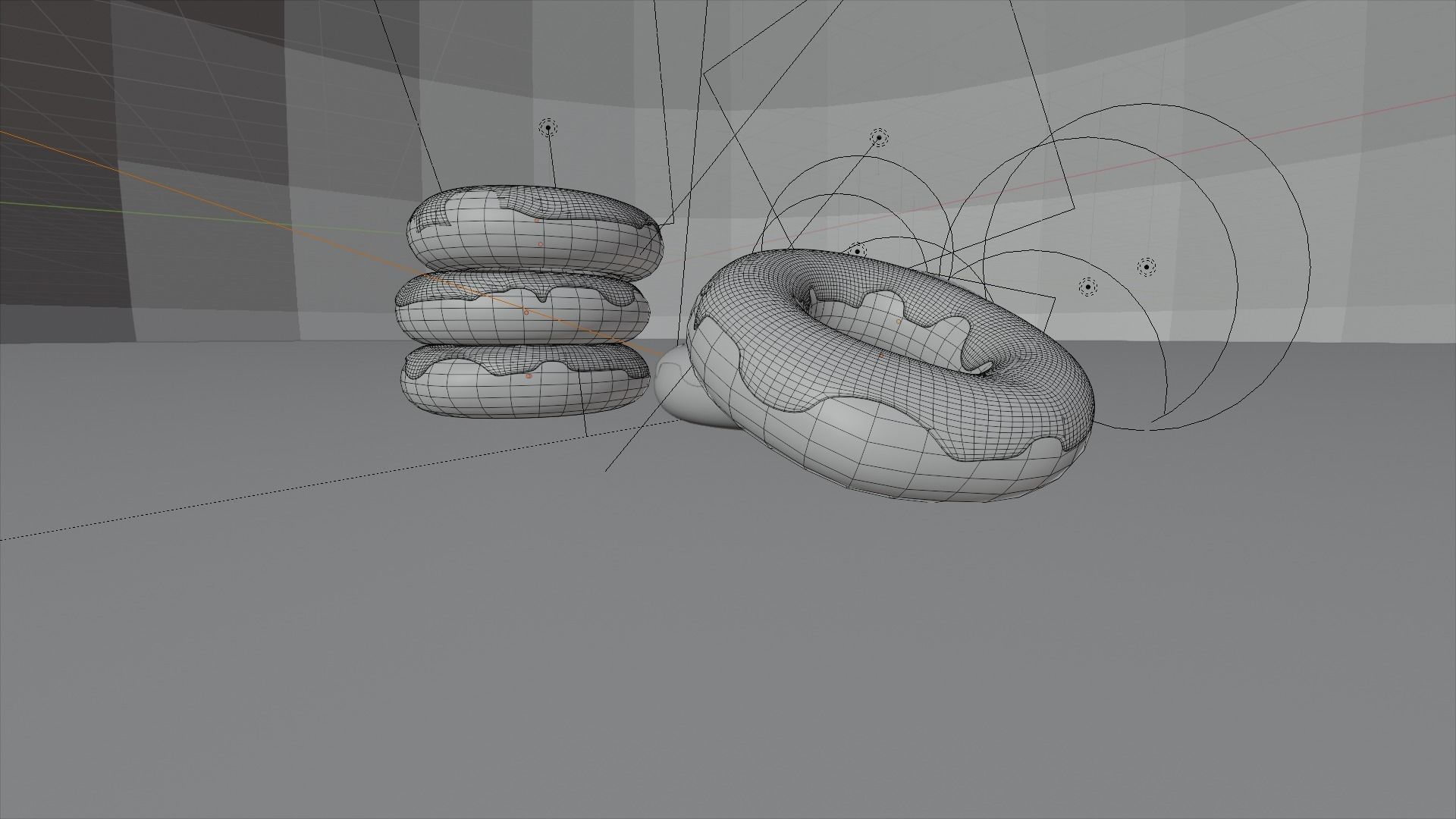 3D Donut and Coffee model 3D model Low-poly 3D model_6