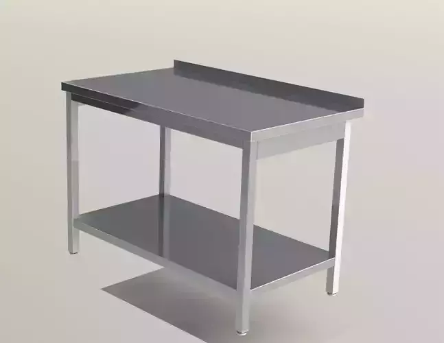 Table stainless 3D model