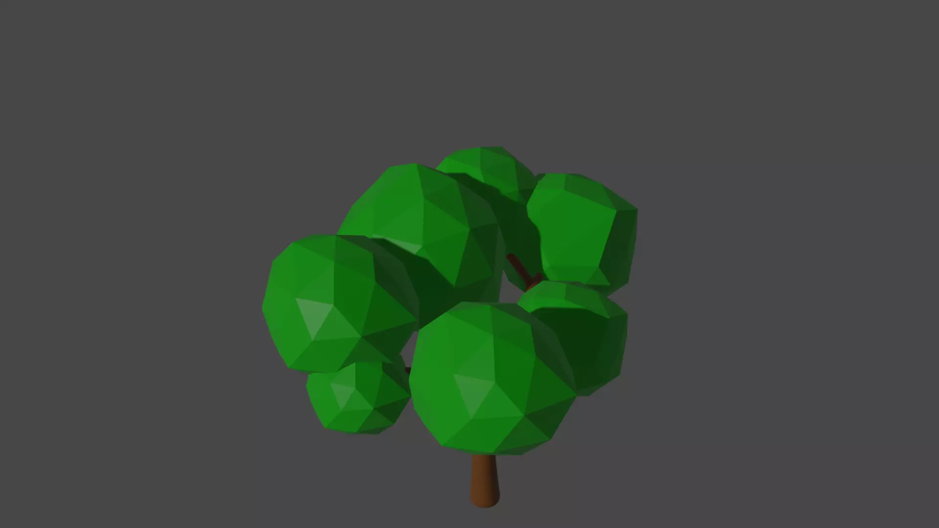 Green tree 3D model_0