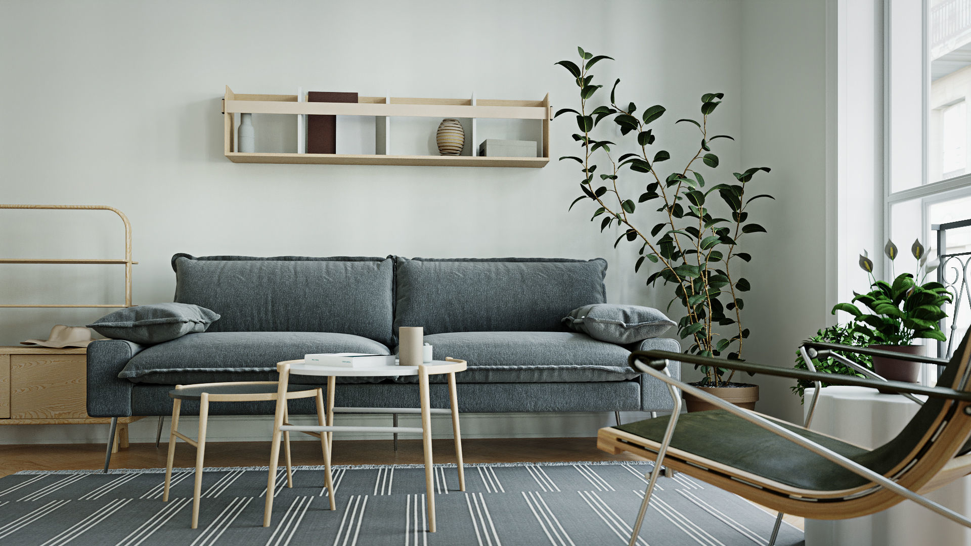 CA - Scandinavian interior scene 3D model_4