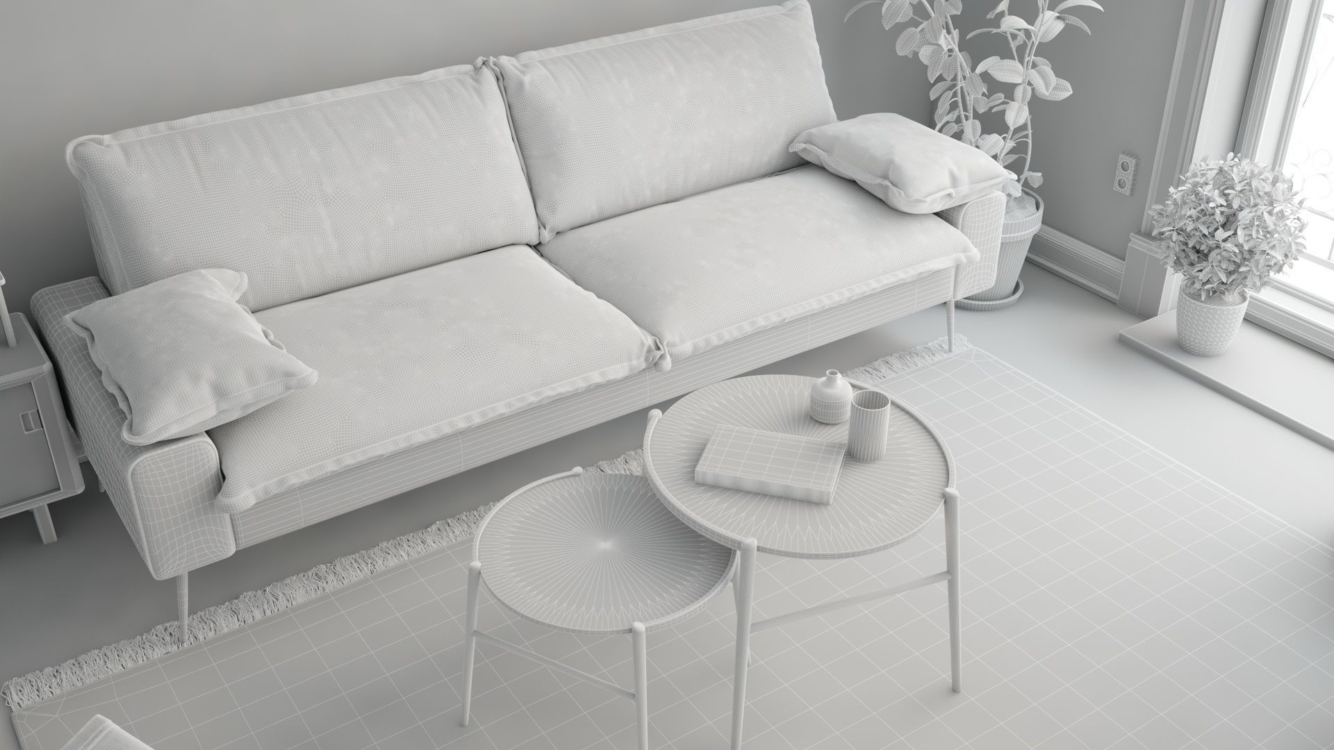 CA - Scandinavian interior scene 3D model_10