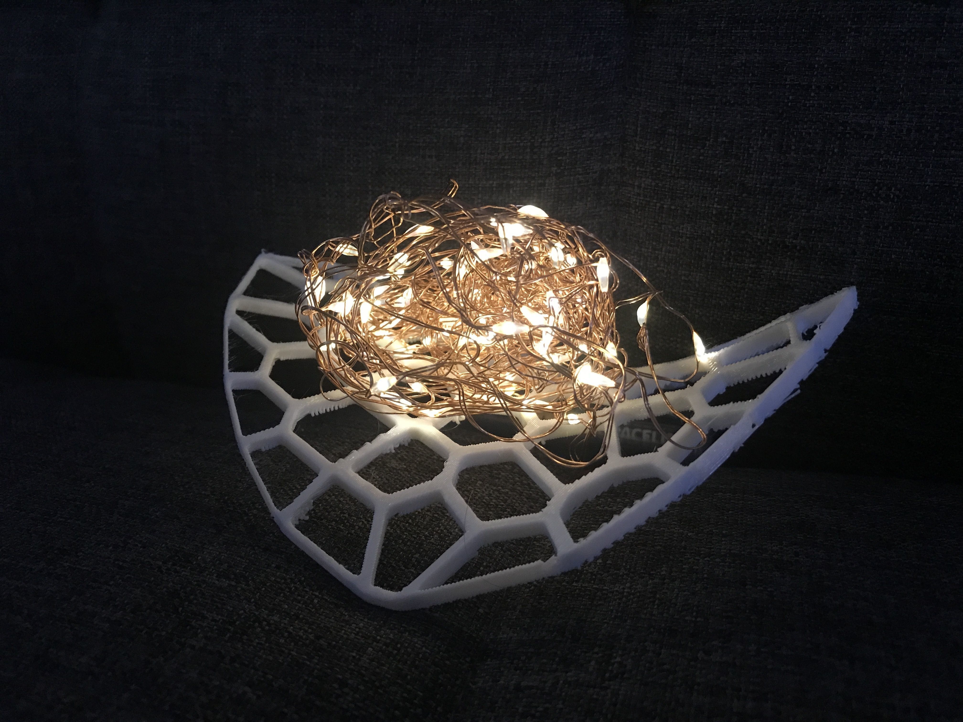 Voronoi Light Pad 3D print model_3