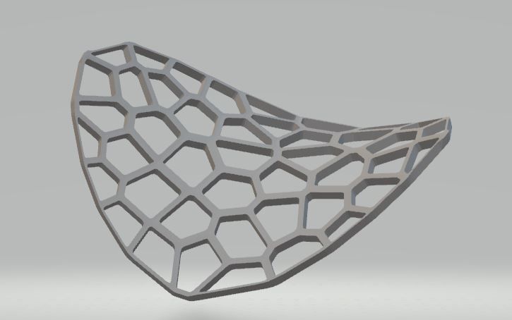 Voronoi Light Pad 3D print model_2