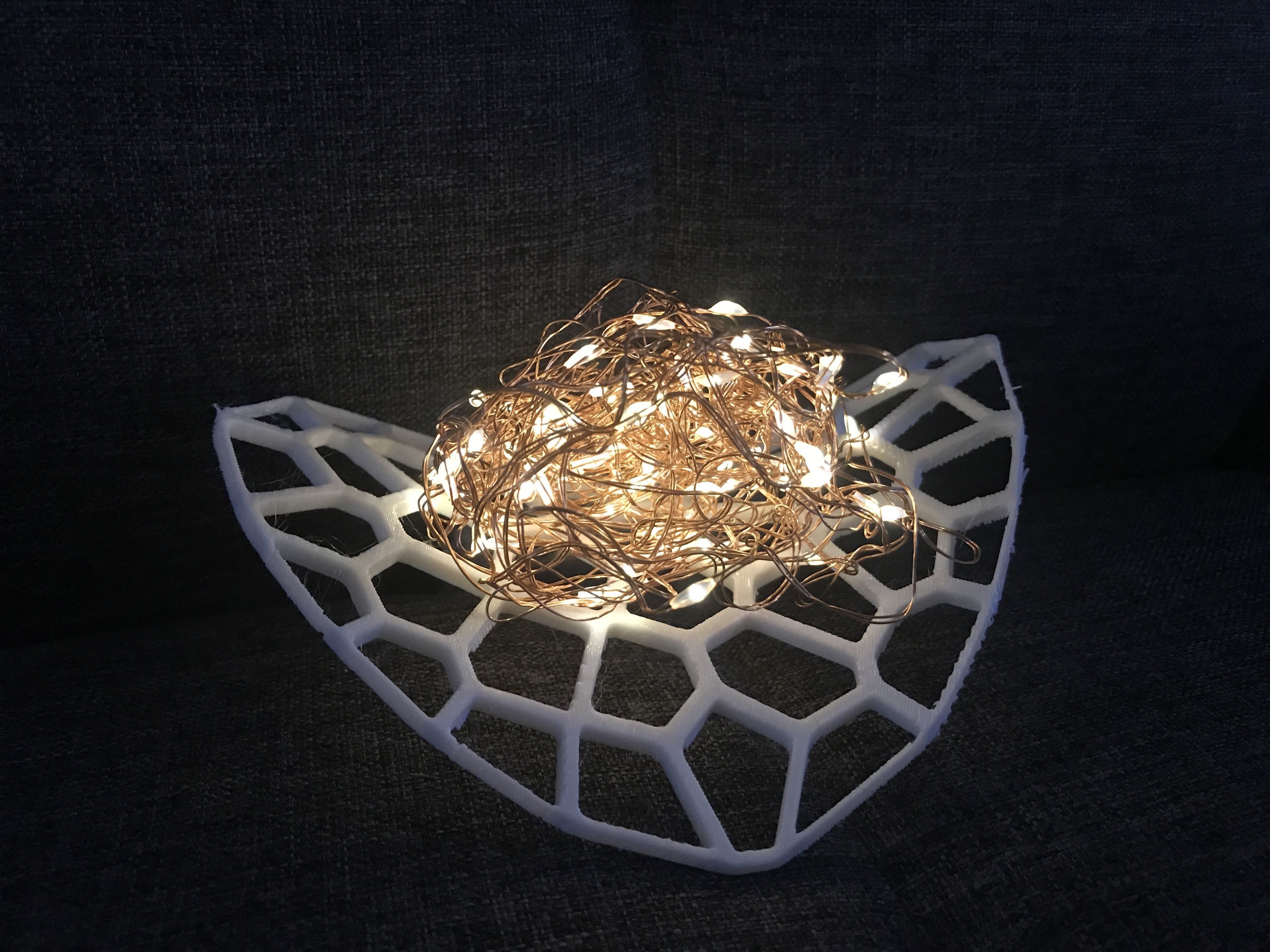 Voronoi Light Pad 3D print model_7
