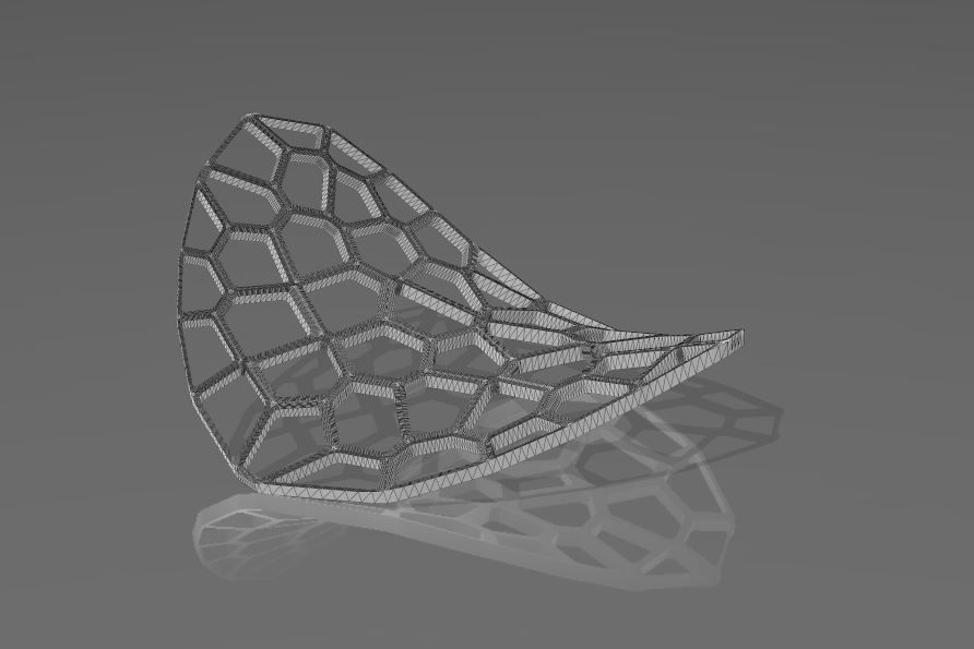 Voronoi Light Pad 3D print model_6