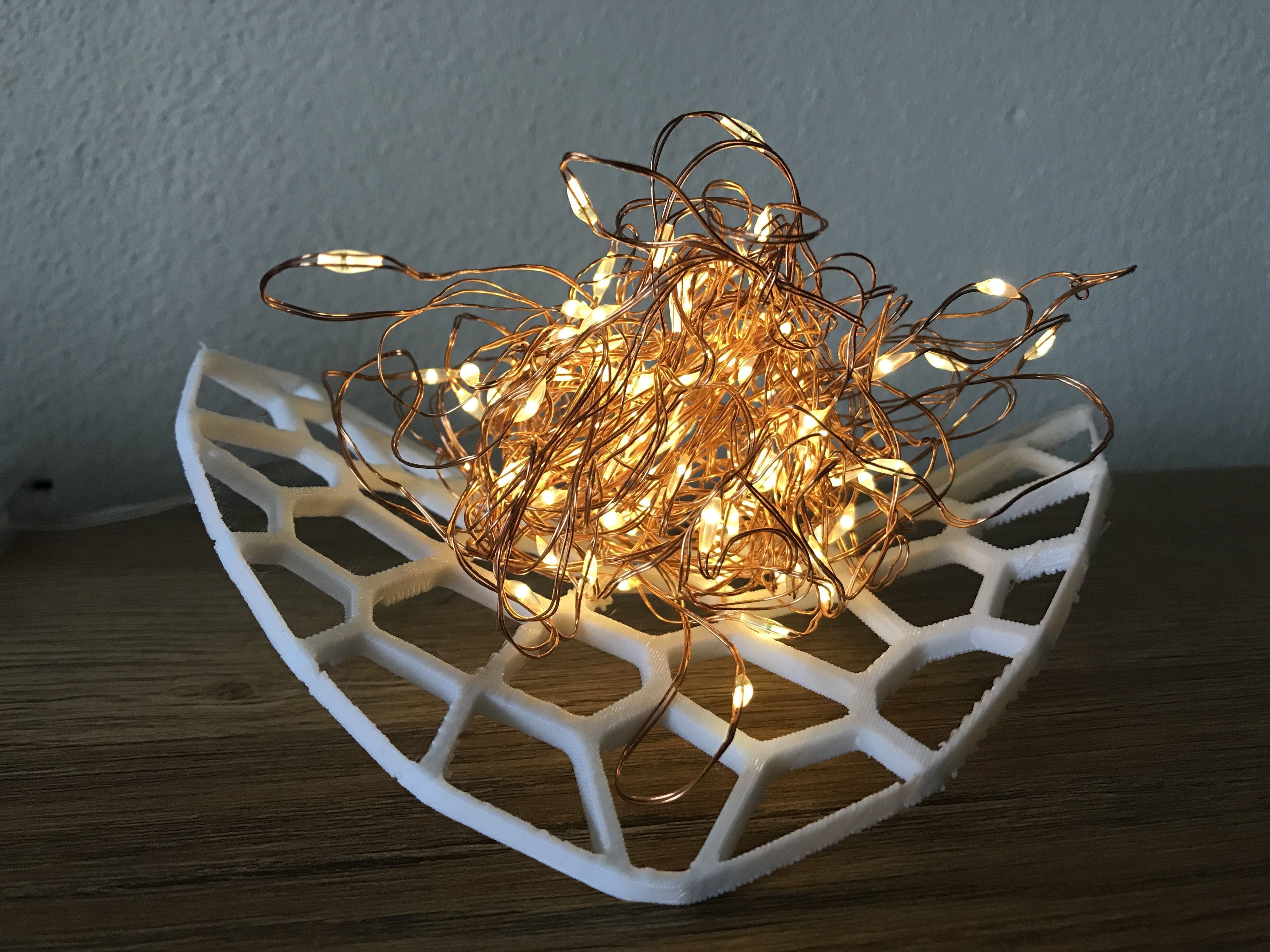 Voronoi Light Pad 3D print model_1