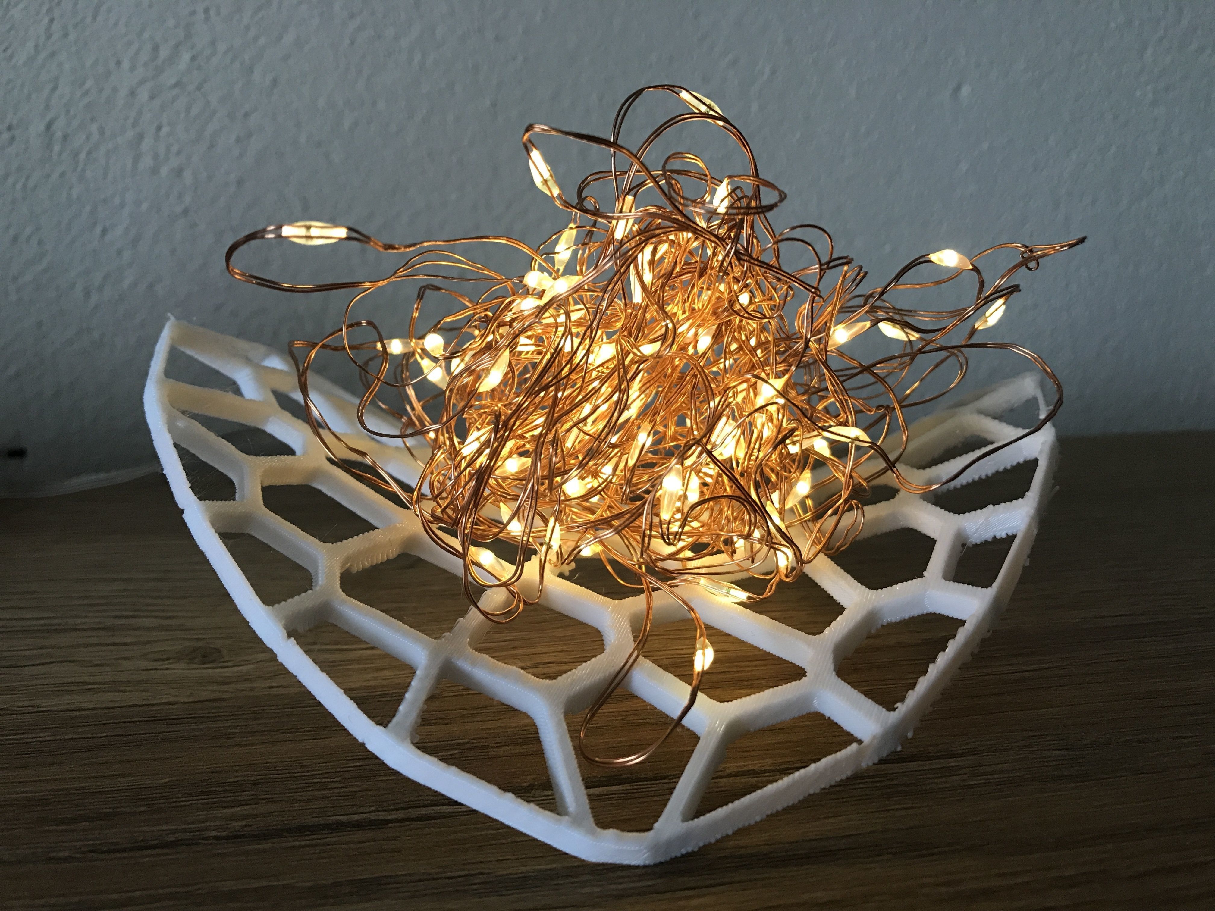 Voronoi Light Pad 3D print model_5