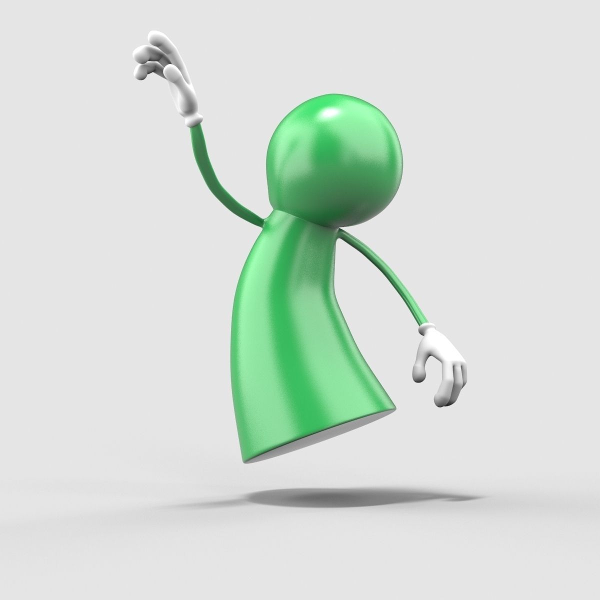 Board Game Figure Low-poly 3D model_4