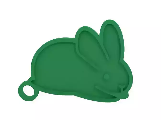 Keychain bunny teether