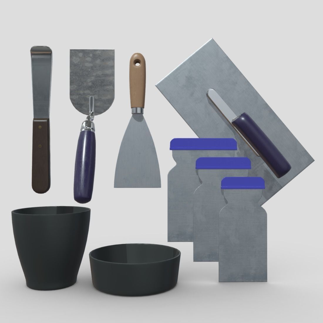 Industrial Tool Pack Low-poly 3D model_3