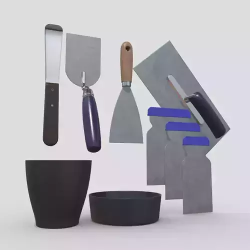 Industrial Tool Pack Low-poly 3D model Industrial Tool Pack Low-poly 3D model