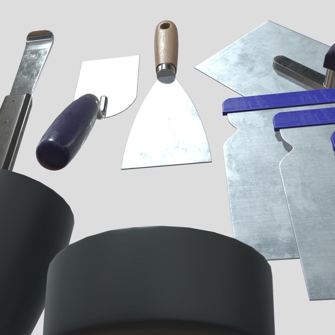 Industrial Tool Pack Low-poly 3D model_13