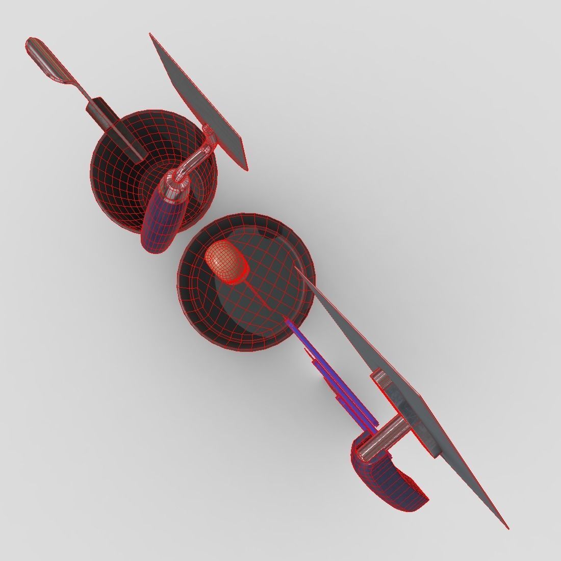 Industrial Tool Pack Low-poly 3D model_8