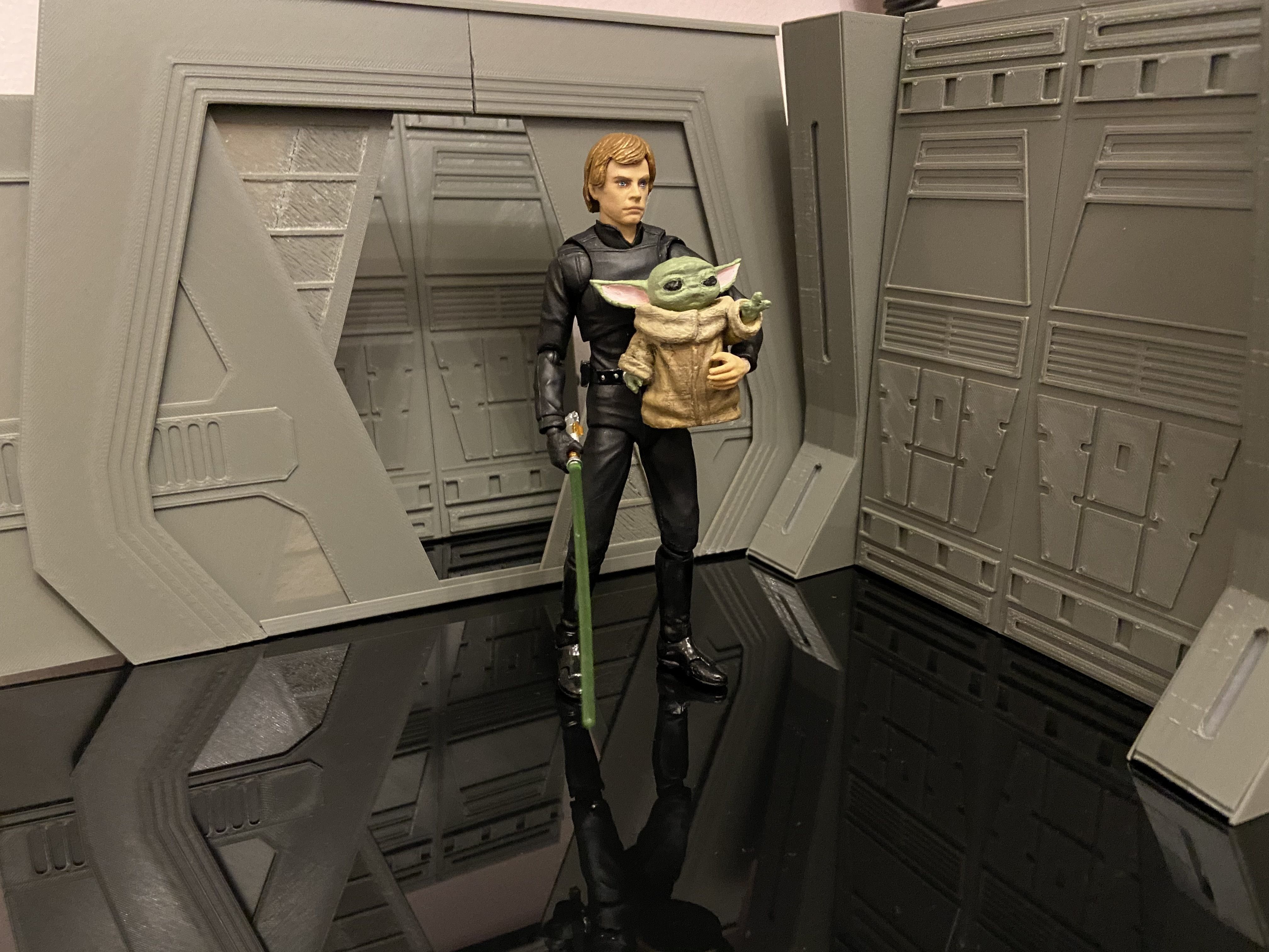 MANDALORIAN MOFF GIDEONS CRUISER DIORAMA for 12 6 AND 3 75inch 3D print model_9