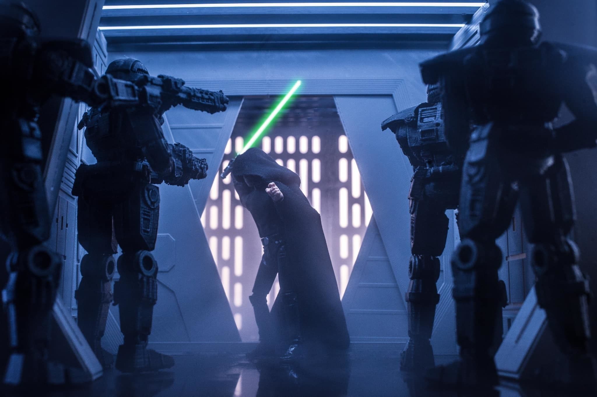 MANDALORIAN MOFF GIDEONS CRUISER DIORAMA for 12 6 AND 3 75inch 3D print model_4