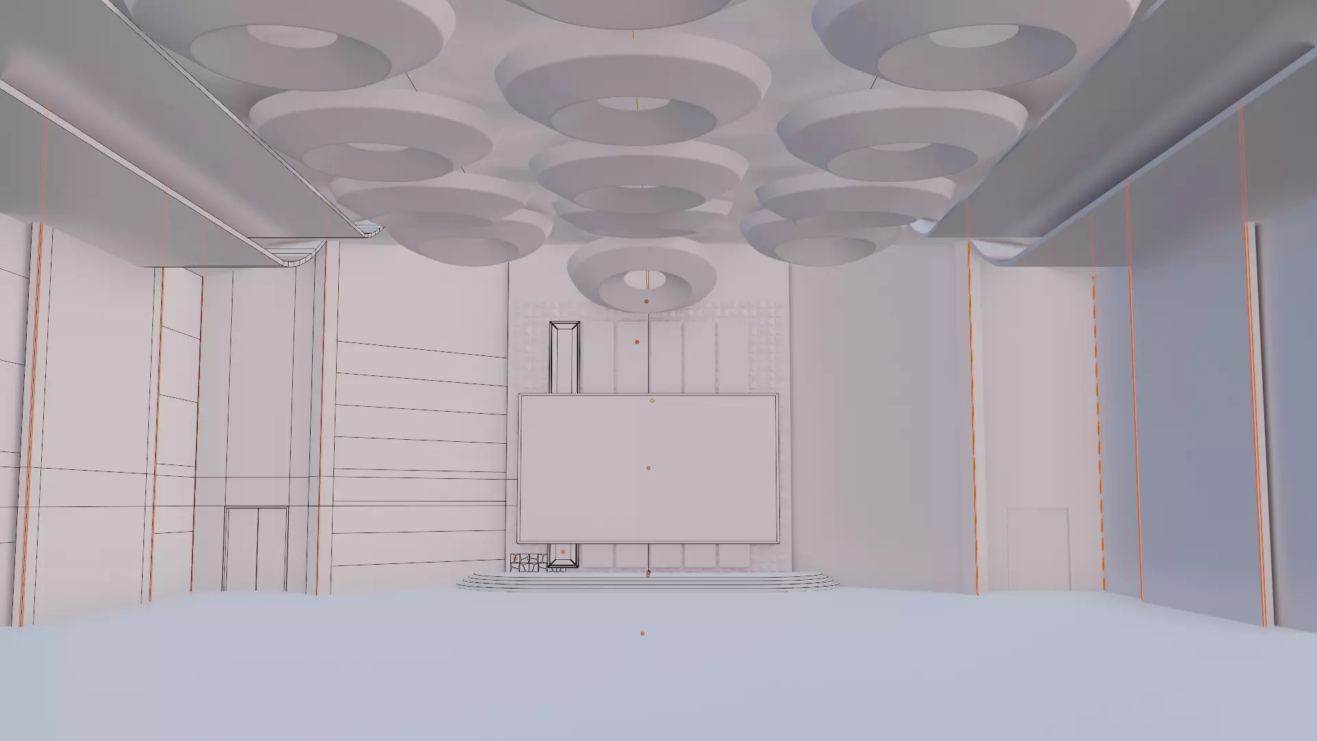 Conference hall 3D 3D model_0