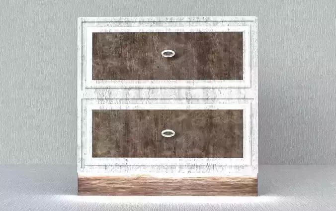 Curtstone nightstand with two drawers