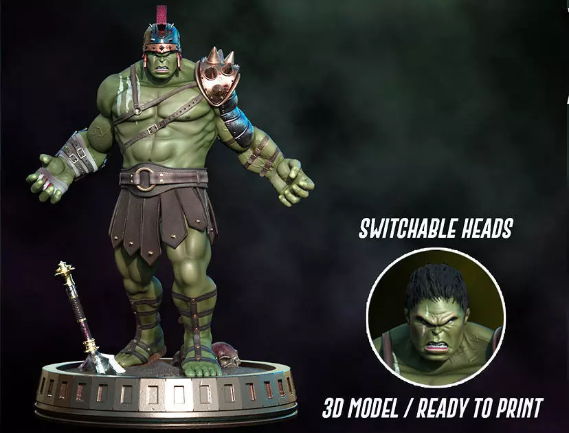 Fanart HULK - Gladiator Version 3D print model