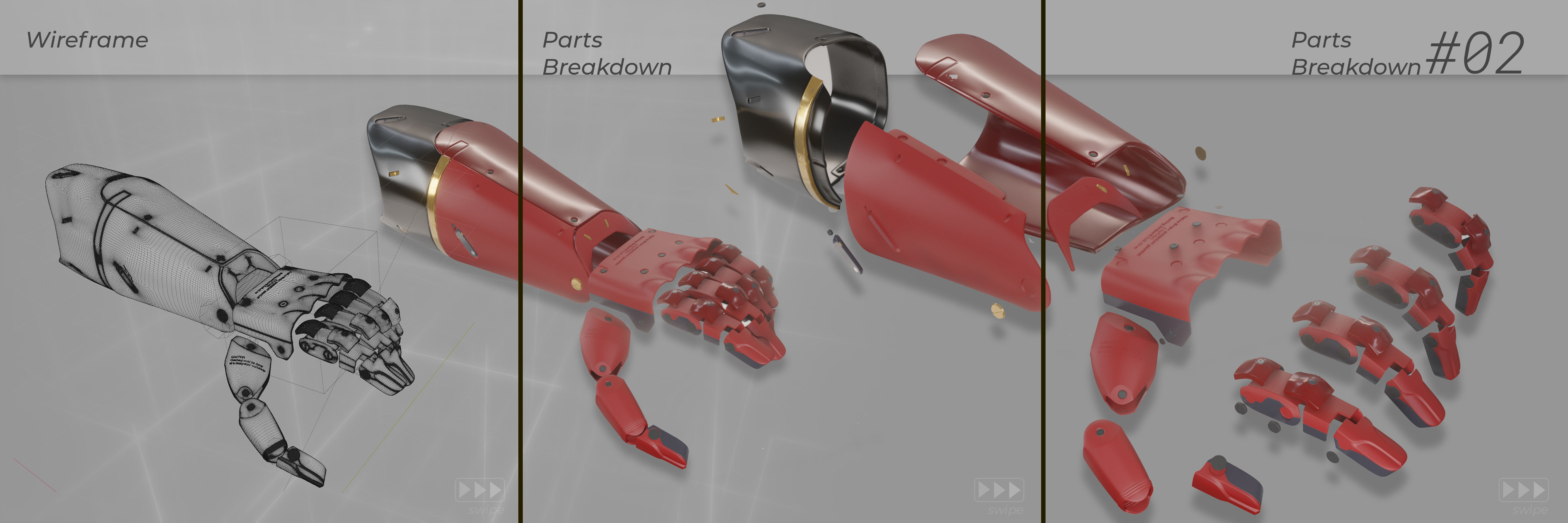 Venom Snake Metal Gear Solid V Bionic Arm 3D Printable Model 3D print model_2